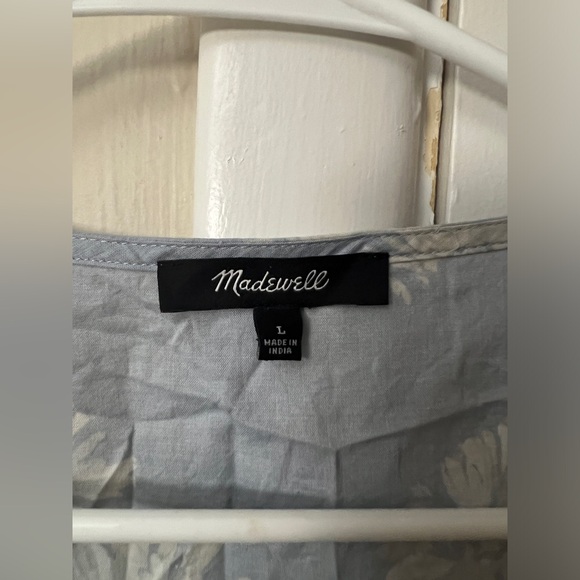 Madewell Blue Wrap Ruffled Sundress - Picture 5 of 5